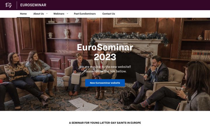 Screenshot of euroseminar.byu.edu