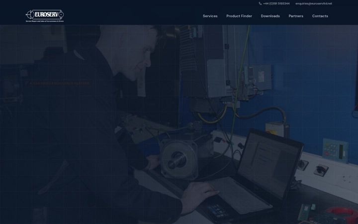 Skjámynd af euroservltd.net