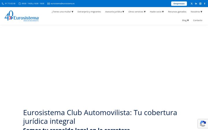 Screenshot ta' eurosistema.es