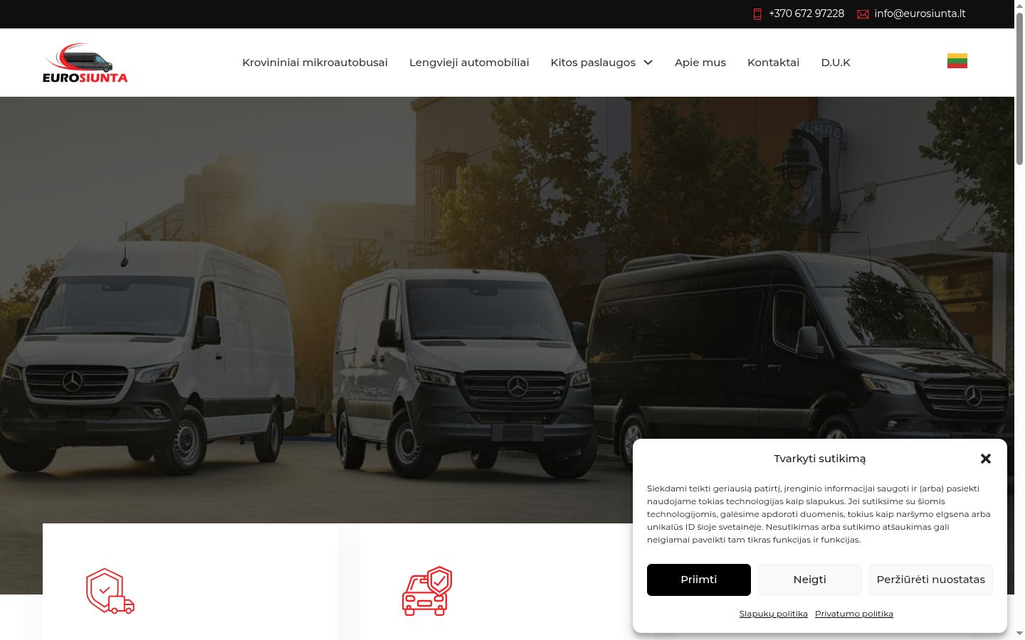 Screenshot des Einwilligungsbanners vor jeglicher Interaktion