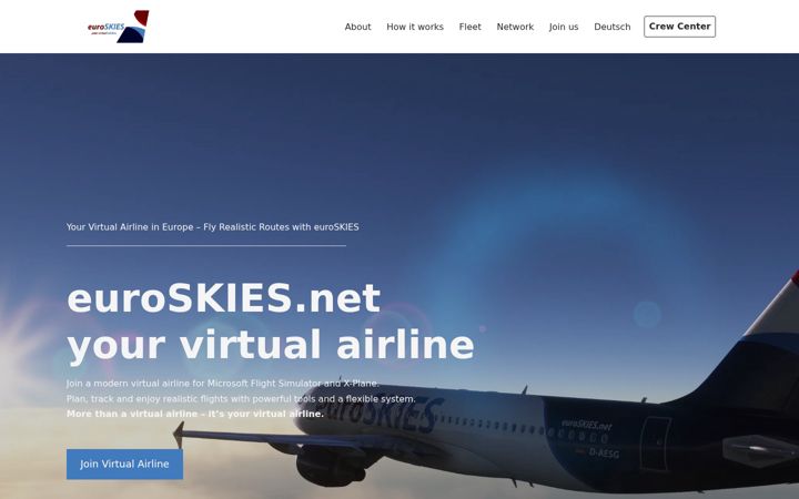 Skärmbild av euroskies.net