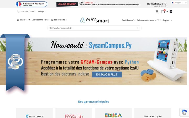 Screenshot of eurosmart.fr