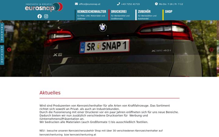 Ekraanipilt saidist eurosnap.at