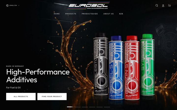 Screenshot of eurosol-additive.de