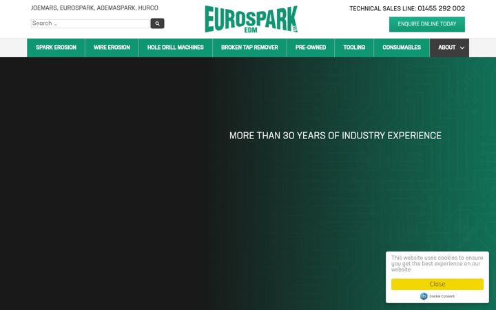 Screenshot of eurospark.co.uk