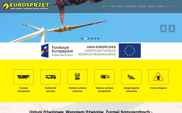 Screenshot of eurosprzet.pl