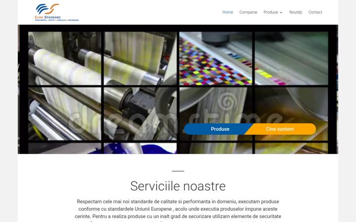 Screenshot ta' eurostandard.ro
