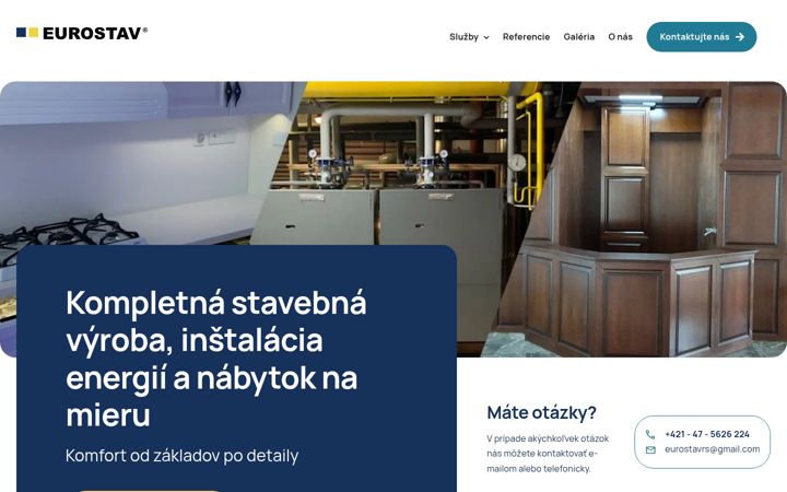 Snímek obrazovky eurostavrs.sk
