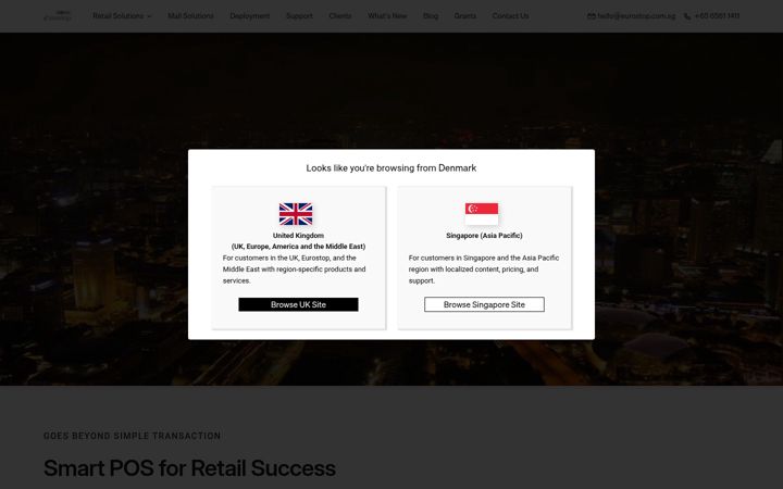 Screenshot of eurostop.com