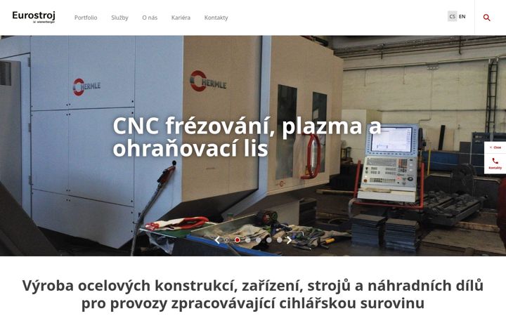 Ekrano kopija eurostroj.cz