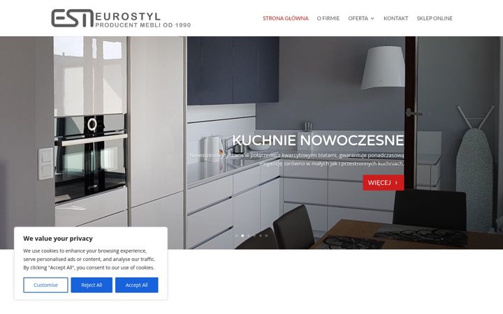 Skärmbild av eurostylmeble.pl