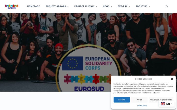 Screenshot of eurosudngo.eu