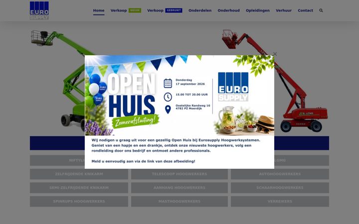 Screenshot di eurosupplyhoogwerkers.nl