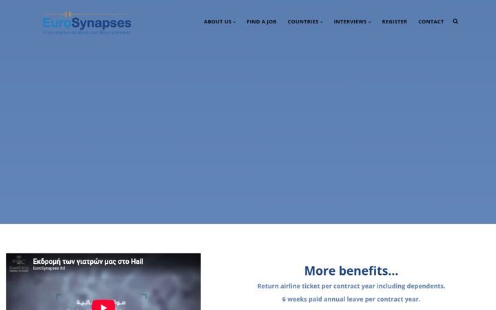 Екранна снимка на eurosynapses.eu