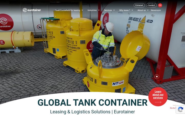 Skærmbillede af eurotainer.com