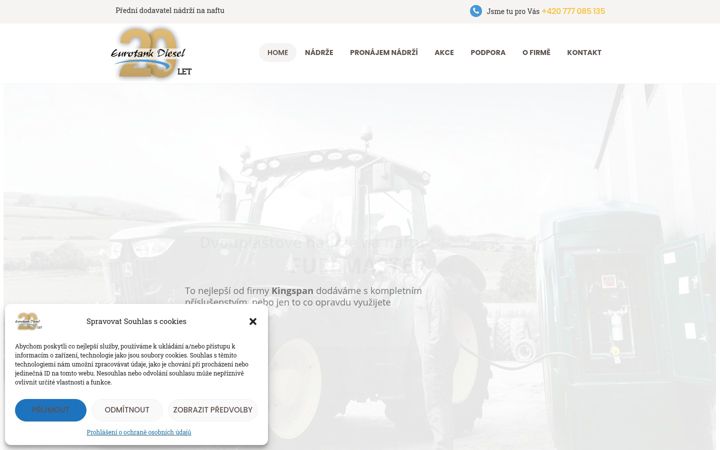 Snímek obrazovky eurotankdiesel.cz