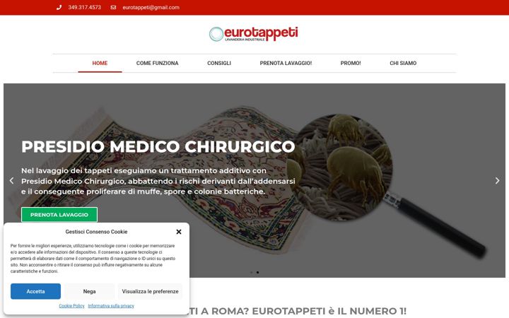 Ekraanipilt saidist eurotappeti.it