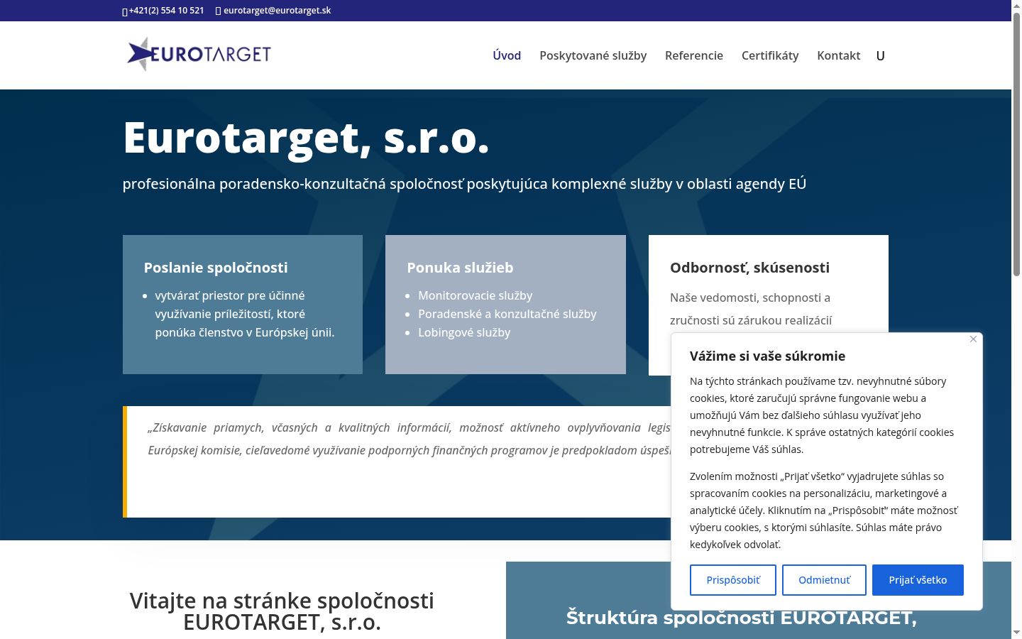 Screenshot des Einwilligungsbanners vor jeglicher Interaktion