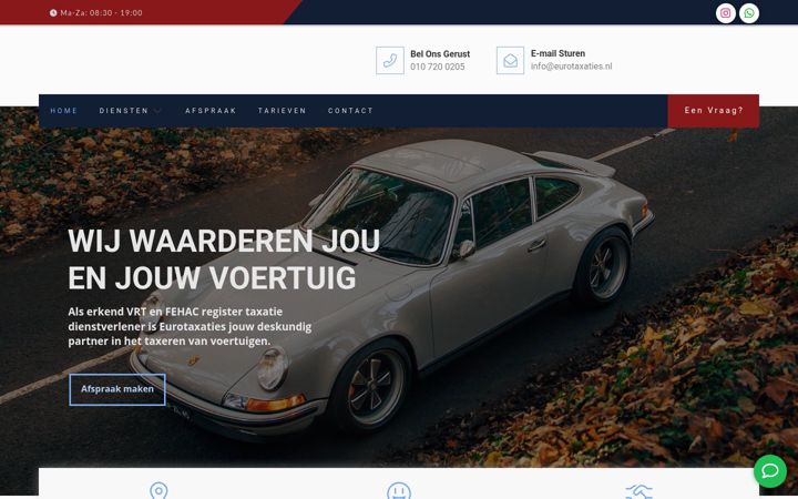 Screenshot di eurotaxaties.nl