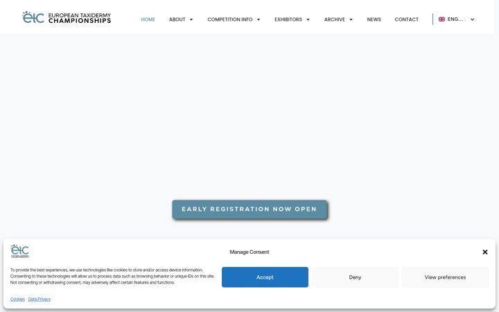 Screenshot of eurotaxidermy.eu