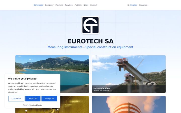 Screenshot di eurotech-ltd.gr