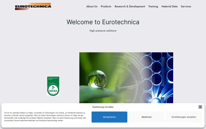 Screenshot of eurotechnica.de