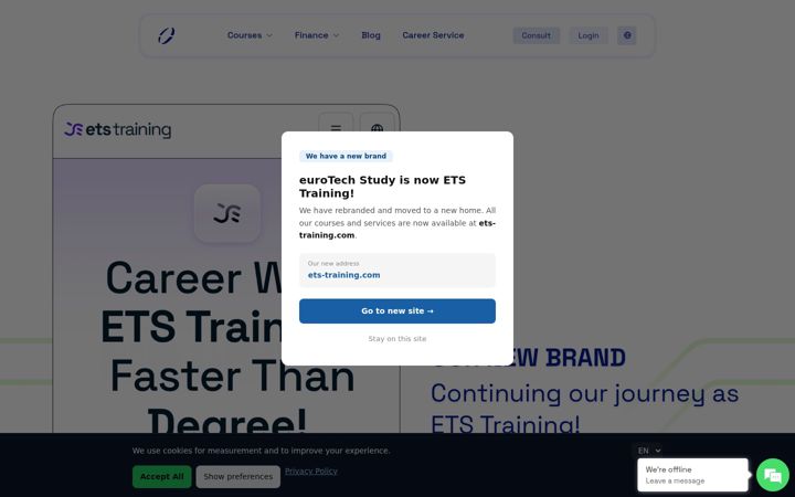 Screenshot of eurotechstudy.com