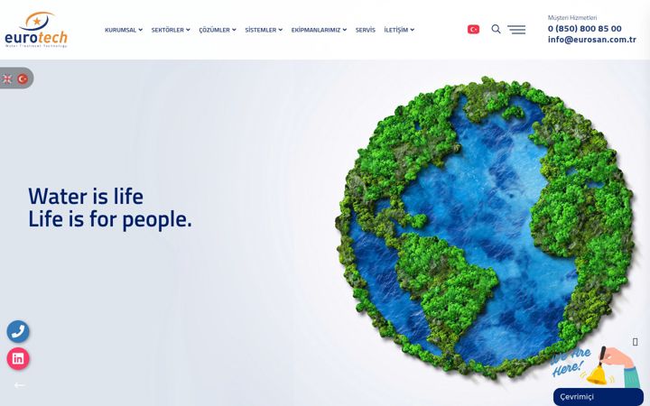 Screenshot of eurotechwater.com