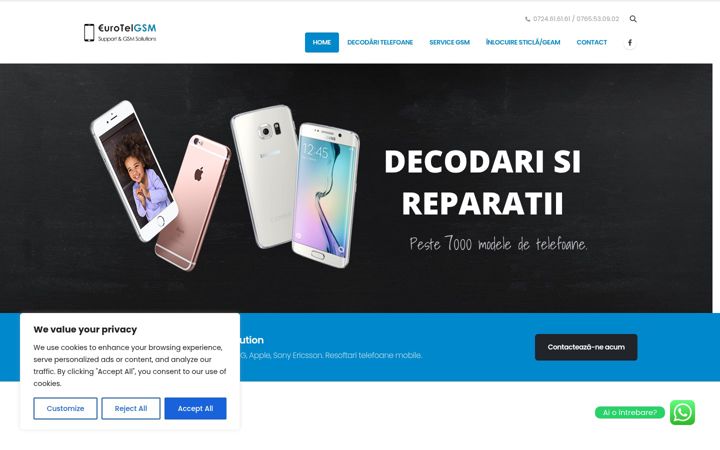 Screenshot ta' eurotelgsm.ro