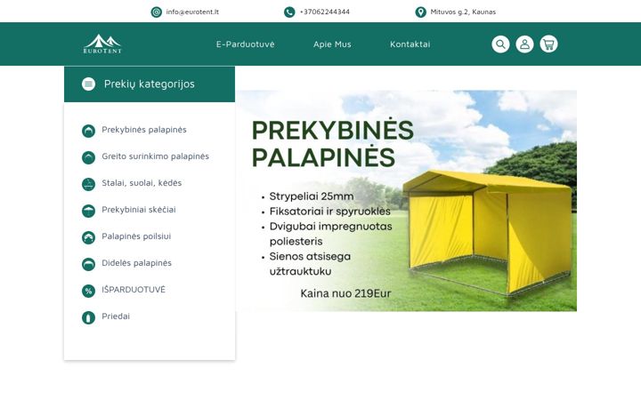 Snímek obrazovky eurotent.lt