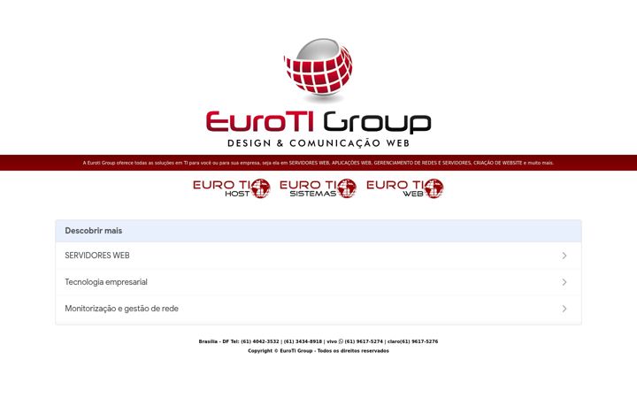 Screenshot of euroti.com.br