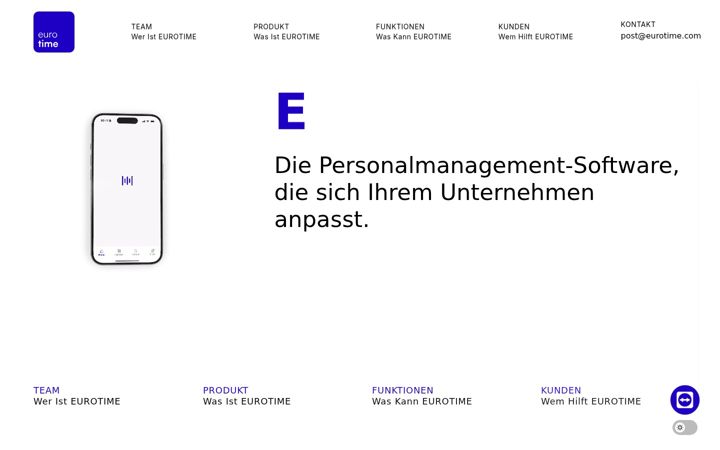 Screenshot of eurotime.com