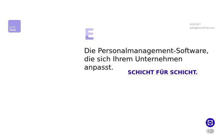 Zrzut ekranu eurotime.io