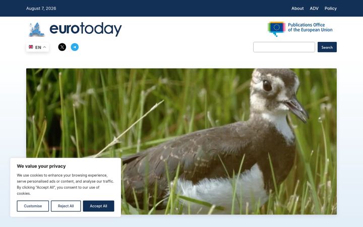 Screenshot di eurotoday.org