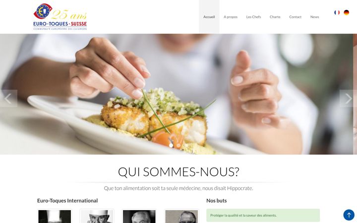 Screenshot ta' eurotoques.ch