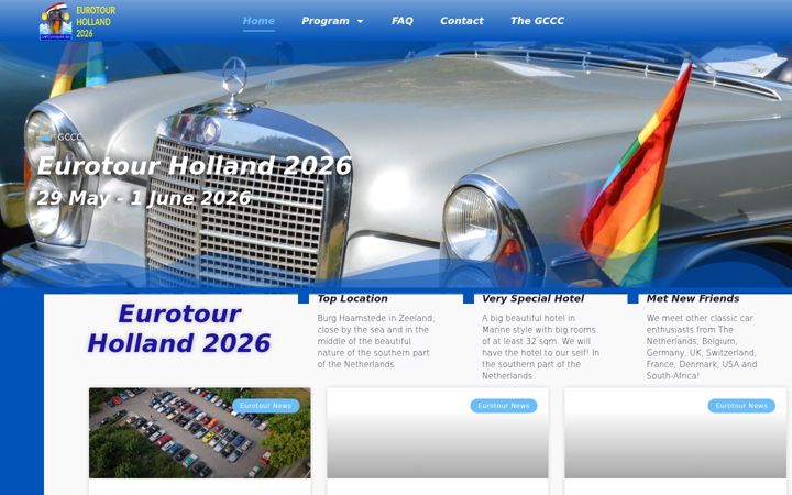 Screenshot di eurotourholland.nl