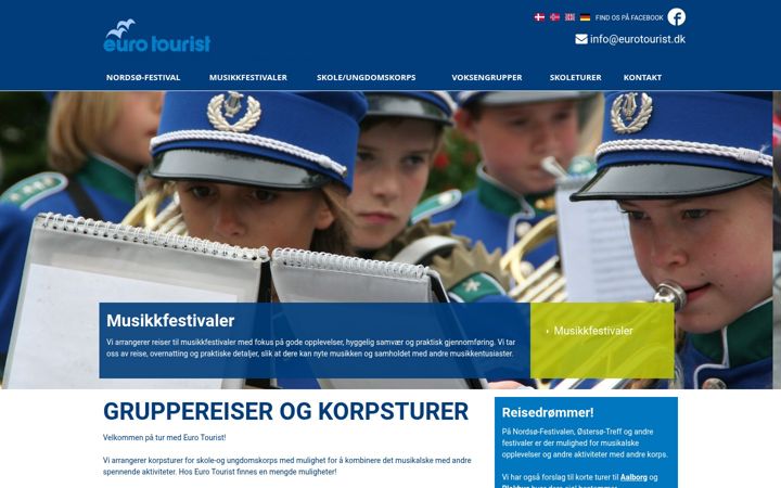 Screenshot of eurotourist.no