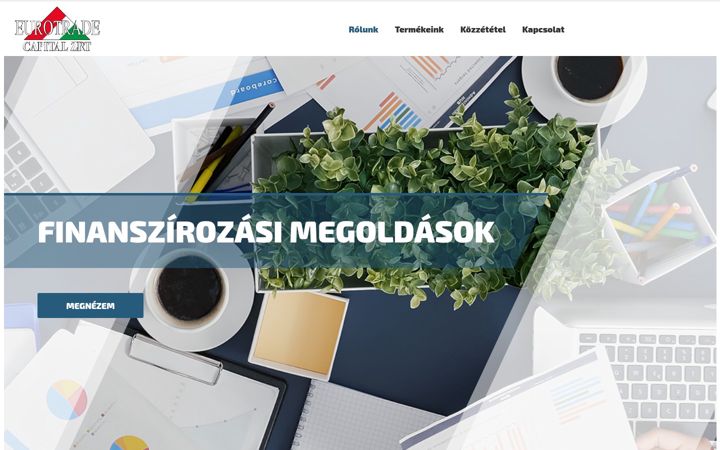 Snímek obrazovky eurotradecapital.hu