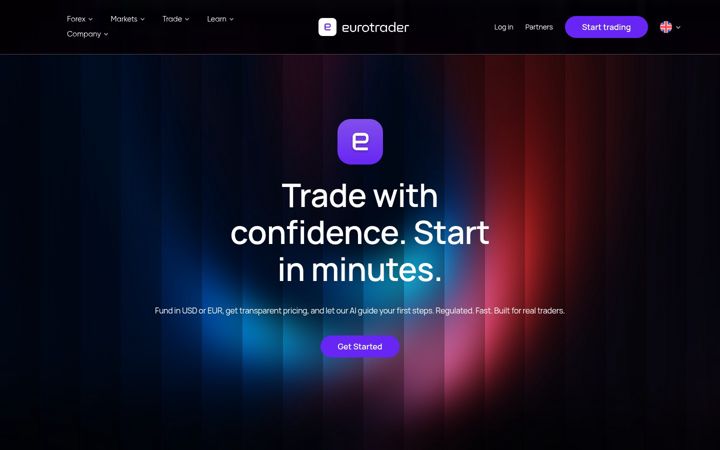 Screenshot of eurotrader.com