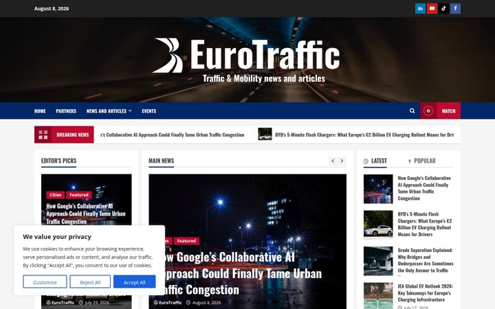 Skärmbild av eurotraffic.net