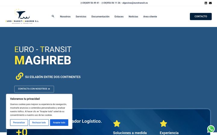 Screenshot of eurotransitmaghreb.com