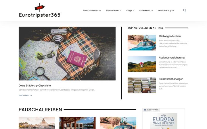 Screenshot of eurotripster365.de