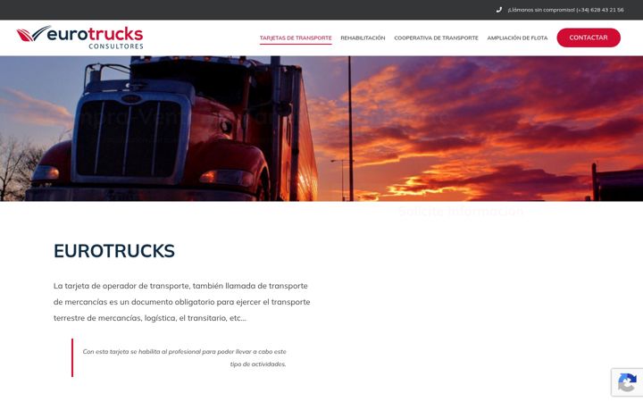 Screenshot of eurotrucks.es