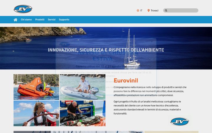Screenshot of eurovinil.it
