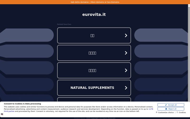 Screenshot of eurovita.it