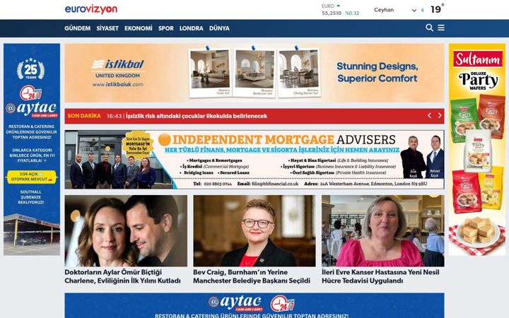 Screenshot of eurovizyon.co.uk