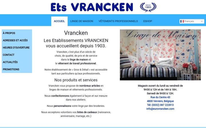 Screenshot of eurovrancken.com