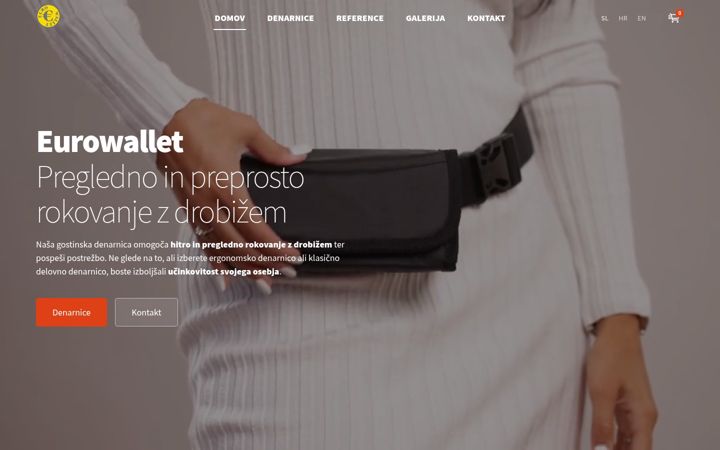 Screenshot of eurowallet.eu