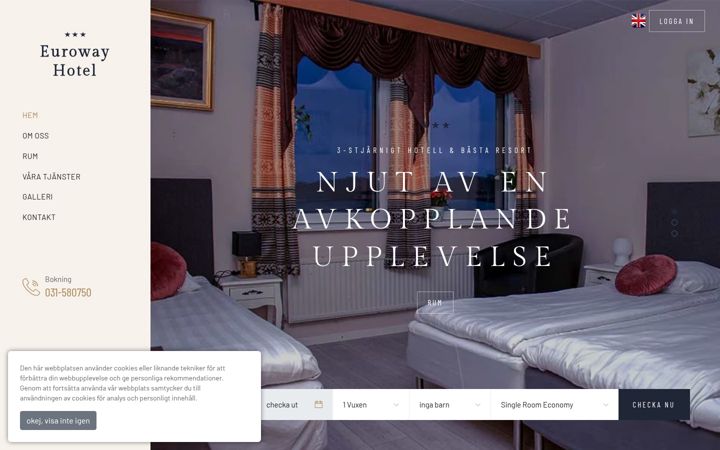 Skjermbilde av eurowayhotel.se