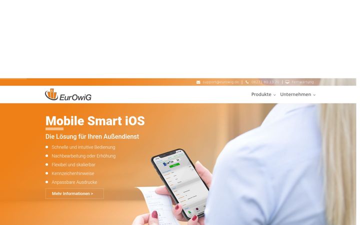 Screenshot of eurowig.de